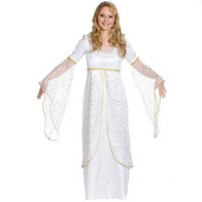 eņģeļa sieviešu kleita balta
