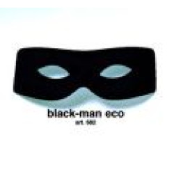 Black eye mask papillon with a stable shape and covered in textile suitable for adults children