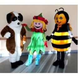 Mascots Pepija talismans pilna auguma lielās lelles meitenes kostīma izgatavošanas pasūtījuma dizaina bilde