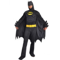 Betmens Batman maskas kostīms 50/52, kombinezons cepure-sejas maska, apmetnis zābaki pieaugušajiem Halloween 