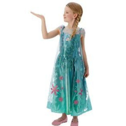 Princeses Elsas Frozen Deluxe kleita Ledus Sirds bērniem meitenei 7/8 gadi