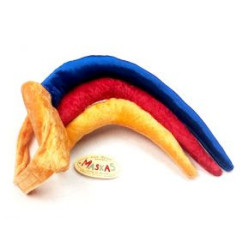 Gaiļa aste-josta maskas bērniem zils sarkans oranžs samta karnevāla Gailis jostas izmērs viduklī M 54-62cm