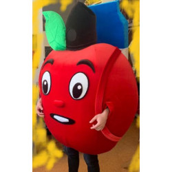 Mascot Talismans Ābols pilna auguma lelles kostīma izgatavošana šūšana pēc pasūtītāja bildes