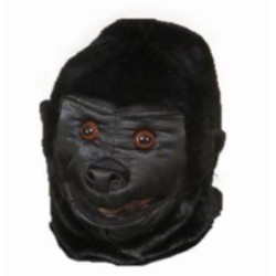 Gorillas galva cimdi un čības melnas kažokādas maskots pieaugušajam