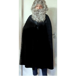 Apmetnis melns 160-180 cm samta garais pieaugušajiem karnevāla aksesuāri 