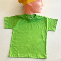 T SHIRT krekliņi salātu zaļi kokvilnas bērniem zēniem meitenēm 104 110 116 122 128 